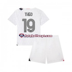 Camisola Alternativo AC Milan Theo 19 Época 2023/2024 Manga Curta ,Criança