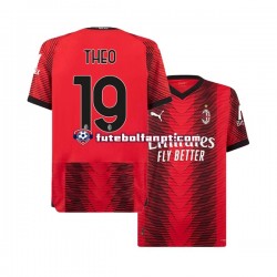 Camisola Principal AC Milan Theo Hernandez 19 Época 2023/2024 Manga Curta ,Homem