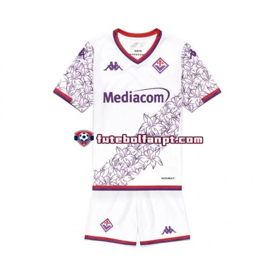 Camisola Alternativo ACF Fiorentina Época 2023/2024 Manga Curta ,Criança