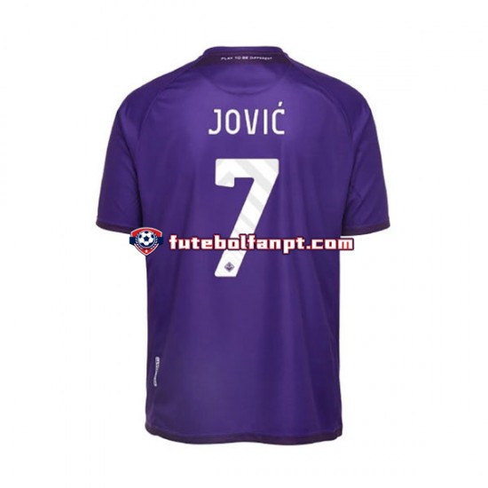 Camisola Principal ACF Fiorentina Jovic 7 Época 2022/2023 Manga Curta ,Homem