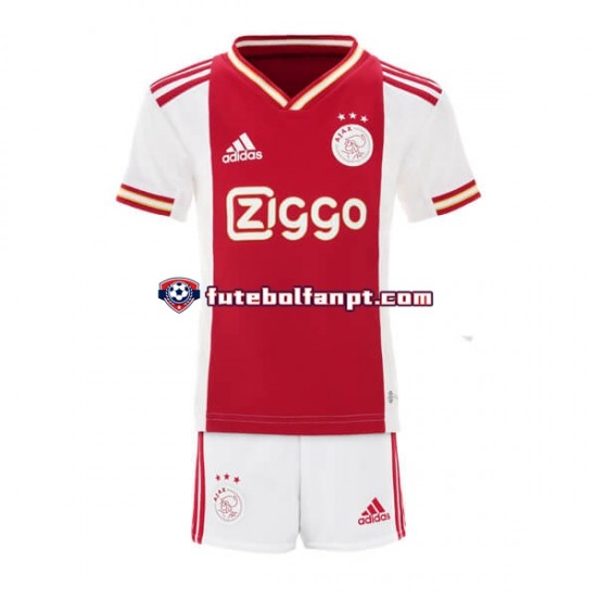 Camisola Principal AFC Ajax Época 2022/2023 Manga Curta ,Criança