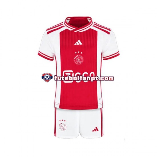 Camisola Principal AFC Ajax Época 2023/2024 Manga Curta ,Criança