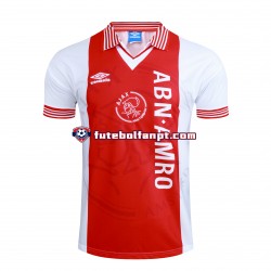 Camisola Principal AFC Ajax Retro 1994-1995 Manga Curta ,Homem