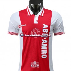 Camisola Principal AFC Ajax Retro 1997-1998 Manga Curta ,Homem