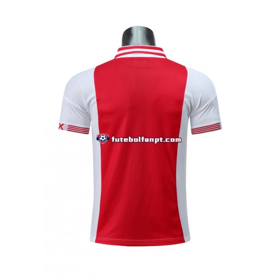 Camisola Principal AFC Ajax Retro 1997-1998 Manga Curta ,Homem