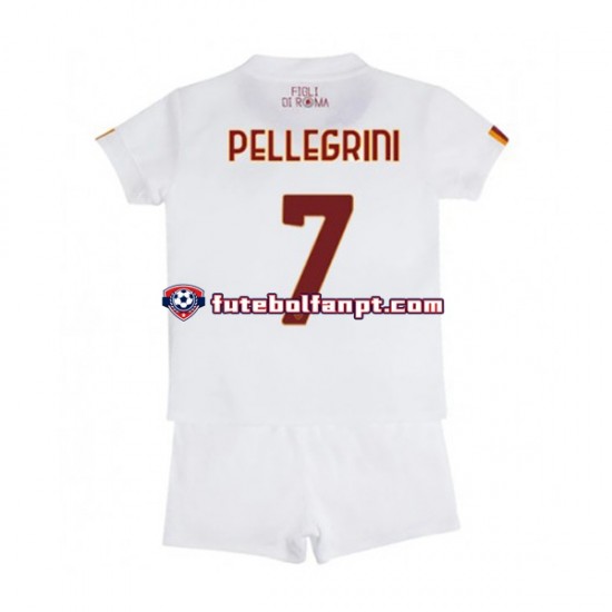 Camisola Alternativo AS Roma Lorenzo Pellegrini 7 Época 2022/2023 Manga Curta ,Criança