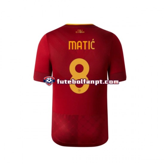 Camisola Principal AS Roma Matic 8 Época 2022/2023 Manga Curta ,Homem