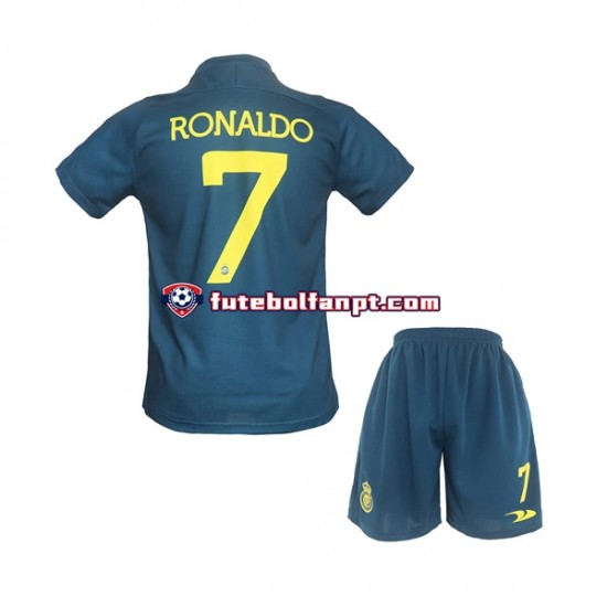 Camisola Alternativo Al-Nassr Ronaldo 7 Época 2022/2023 Manga Curta ,Criança