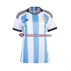 Camisola Principal Seleção Argentina World Cup 2022 Manga Curta ,Senhora