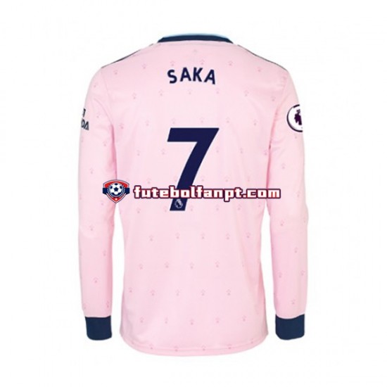 Camisola Alternativa (2ª) Arsenal Bukayo Saka 7 Época 2022/2023 Manga Comprida ,Homem