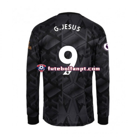 Camisola Alternativo Arsenal Gabriel Jesus 9 Época 2022/2023 Manga Comprida ,Homem