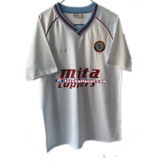 Camisola Alternativo Aston Villa Retro 1988 Manga Curta ,Homem