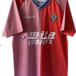 Camisola Principal Aston Villa Retro 1988 Manga Curta ,Homem