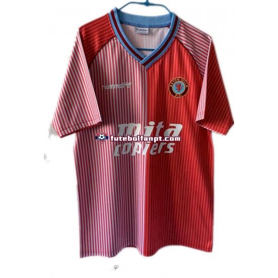 Camisola Principal Aston Villa Retro 1988 Manga Curta ,Homem