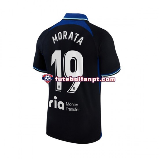 Camisola Alternativo Atlético Madrid Alvaro Morata 19 Época 2022/2023 Manga Curta ,Homem