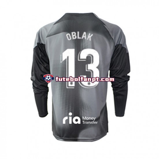 Camisola Alternativo Guarda-redes Atlético Madrid Jan Oblak 13 Época 2022/2023 Manga Comprida ,Homem