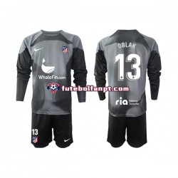 Camisola Alternativo Guarda-redes Atlético Madrid Jan Oblak 13 Época 2022/2023 Manga Comprida ,Criança