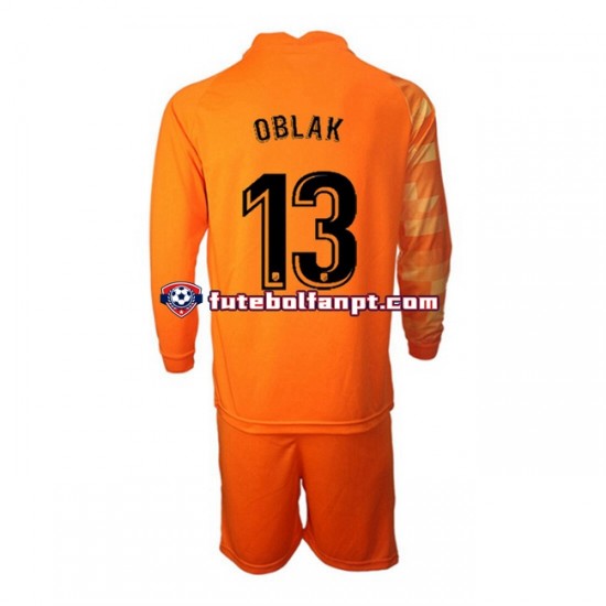 Camisola Principal Guarda-redes Atlético Madrid Jan Oblak 13 Época 2021/2022 Manga Comprida ,Criança