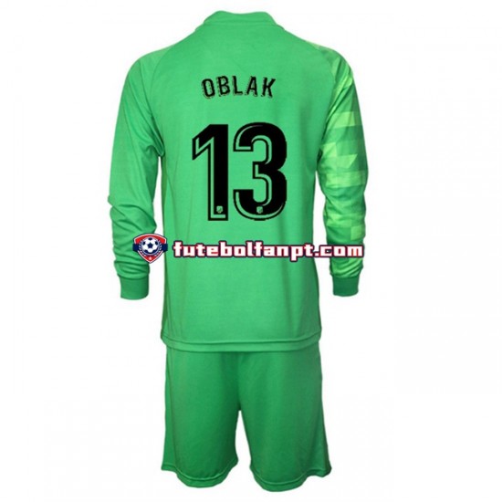 Camisola Alternativa (2ª) Guarda-redes Atlético Madrid Jan Oblak 13 Época 2021/2022 Manga Comprida ,Criança