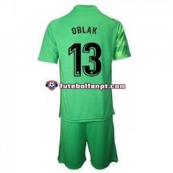 Camisola Alternativa (2ª) Guarda-redes Atlético Madrid Jan Oblak 13 Época 2021/2022 Manga Curta ,Criança