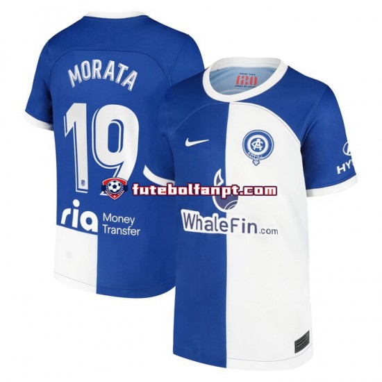 Camisola Principal Atlético Madrid Morata 19 120 Anniversary Época 2022/2023 Manga Curta ,Homem