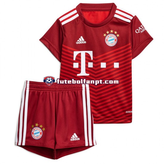 Camisola Principal Bayern de Munique Época 2021/2022 Manga Curta ,Criança