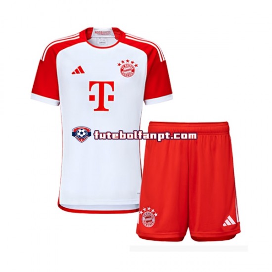 Camisola Principal Bayern de Munique Época 2023/2024 Manga Curta ,Criança