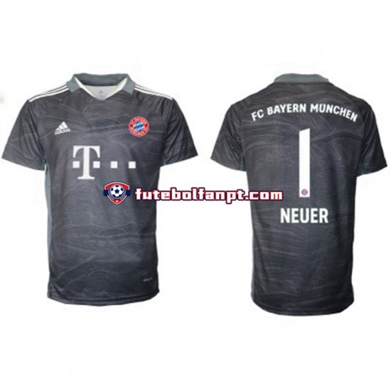 Camisola Alternativo Guarda-redes Bayern de Munique Manuel Neuer 1 Época 2021/2022 Manga Curta ,Homem