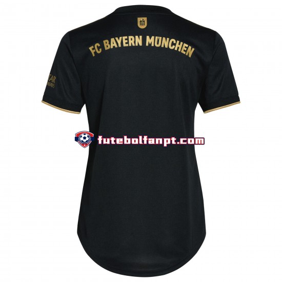 Camisola Alternativo Bayern de Munique Época 2021/2022 Manga Curta ,Senhora