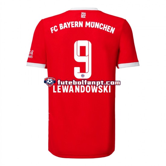 Camisola Principal Bayern de Munique Lewandowski 9 Época 2022/2023 Manga Curta ,Homem