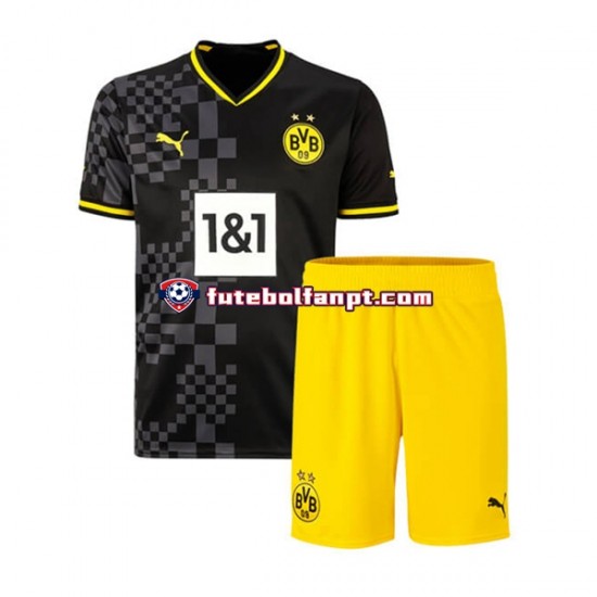 Camisola Alternativo Borussia Dortmund Época 2022/2023 Manga Curta ,Criança