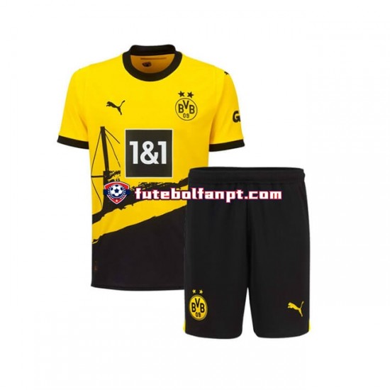 Camisola Principal Borussia Dortmund Época 2023/2024 Manga Curta ,Criança