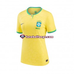 Camisola Principal Seleção Brasileira World Cup 2022 Manga Curta ,Senhora