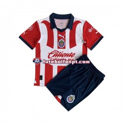 Camisola Principal CD Guadalajara Época 2023/2024 Manga Curta ,Criança