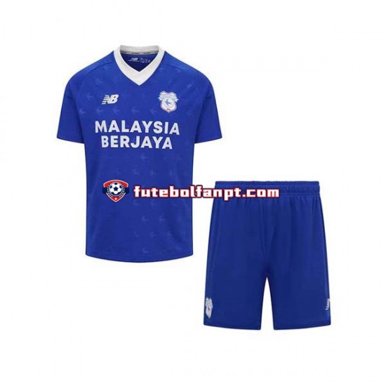 Camisola Principal Cardiff City Época 2022/2023 Manga Curta ,Criança