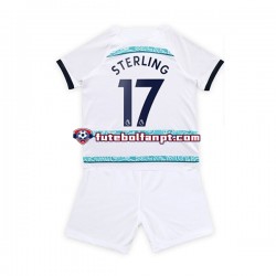 Camisola Alternativo Chelsea Sterling 17 Época 2022/2023 Manga Curta ,Criança