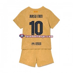 Camisola Alternativo FC Barcelona Ansu Fat 10 Época 2022/2023 Manga Curta ,Criança