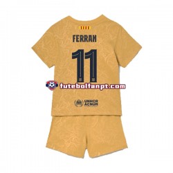 Camisola Alternativo FC Barcelona Ferran Torres 11 Época 2022/2023 Manga Curta ,Criança