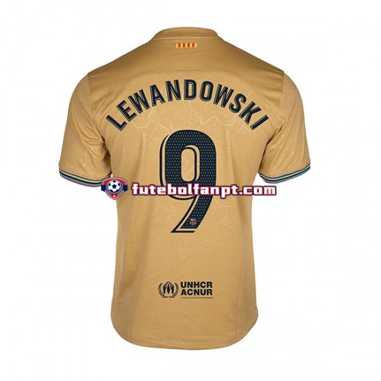 Camisola Alternativo FC Barcelona Lewandowski 9 Época 2022/2023 Manga Curta ,Homem