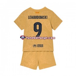 Camisola Alternativo FC Barcelona Lewandowski 9 Época 2022/2023 Manga Curta ,Criança