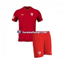 Camisola Alternativo Sevilla FC Época 2023/2024 Manga Curta ,Criança