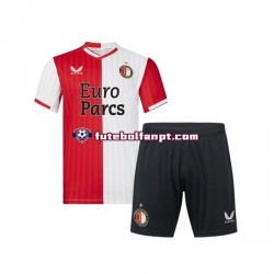 Camisola Principal Feyenoord Rotterdam Época 2023/2024 Manga Curta ,Criança