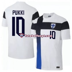 Camisola Principal Seleção Finlandesa Teemu Pukki 10 Euro 2020 Manga Curta ,Homem