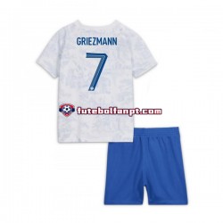 Camisola Alternativo Seleção Francesa Griezmann 7 World Cup 2022 Manga Curta ,Criança