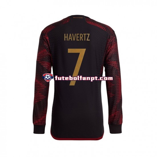 Camisola Alternativo Seleção Alemã Havertz 7 World Cup 2022 Manga Comprida ,Homem