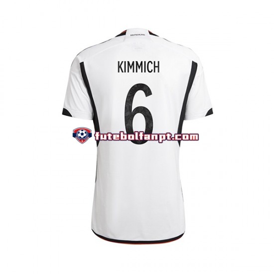 Camisola Principal Seleção Alemã Joshua Kimmich 6 World Cup 2022 Manga Curta ,Homem