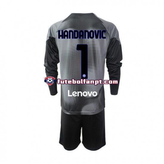 Camisola Principal Guarda-redes Inter de Milão Samir Handanovic 1 Época 2022/2023 Manga Comprida ,Criança