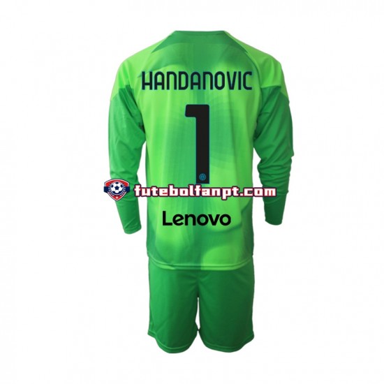 Camisola Alternativa (2ª) Guarda-redes Inter de Milão Samir Handanovic 1 Época 2022/2023 Manga Comprida ,Criança