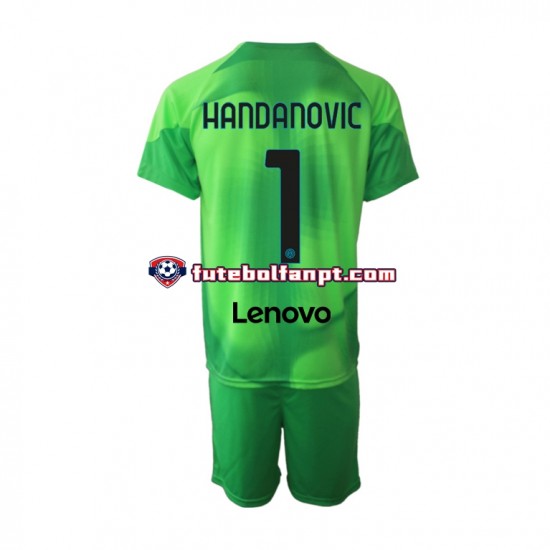 Camisola Alternativa (2ª) Guarda-redes Inter de Milão Samir Handanovic 1 Época 2022/2023 Manga Curta ,Criança