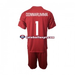 Camisola Alternativo Guarda-redes Seleção Italiana Donnarumma 1 Época 2022/2023 Manga Curta ,Criança